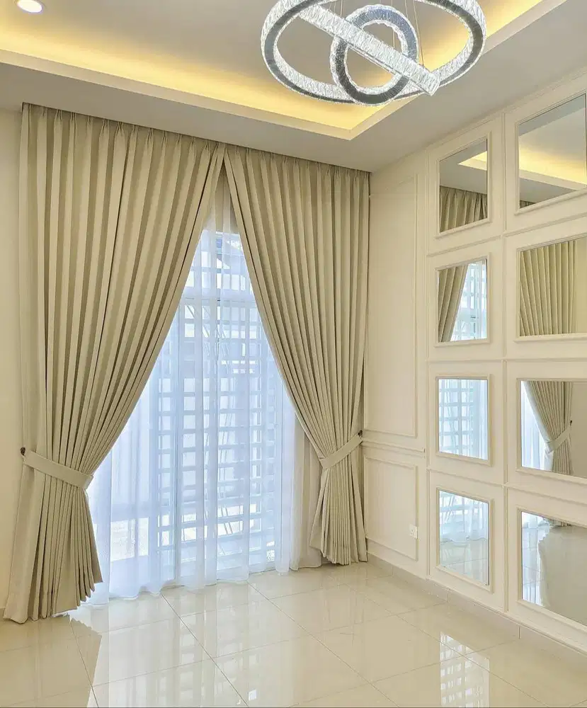 Supplier Gorden Blackout Sekat Klinik Hordeng Pintu Gordyn Vitrase