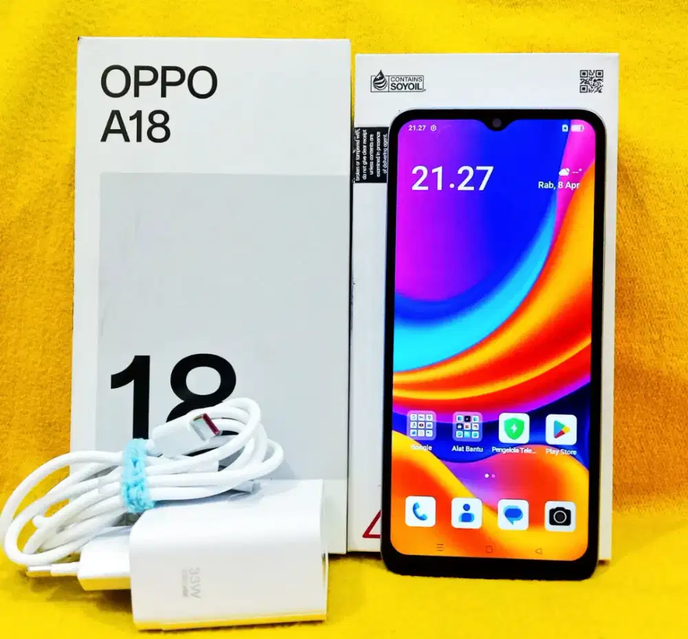 OPPO A18 4+4GB/128GB LENGKAP
