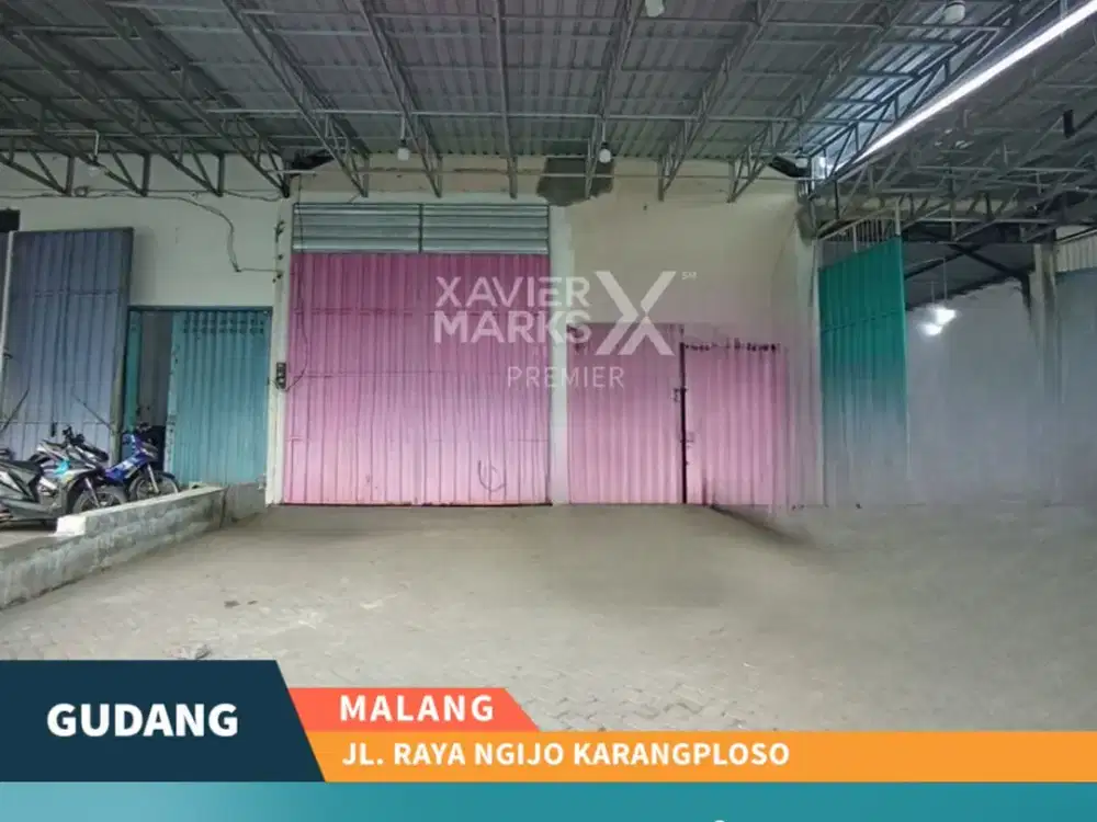Disewakan Gudang Terawat Siap Pakai di Raya Ngijo Malang