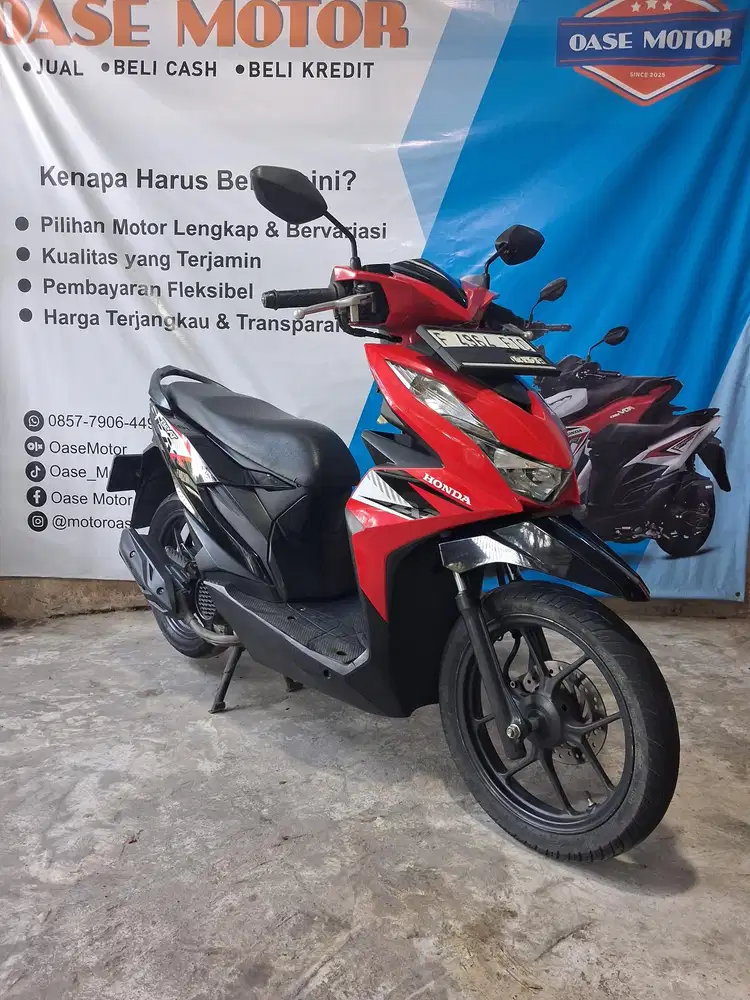 (A) Honda Beat Cbs Fi Tahun 2023 KM LOW 14RB