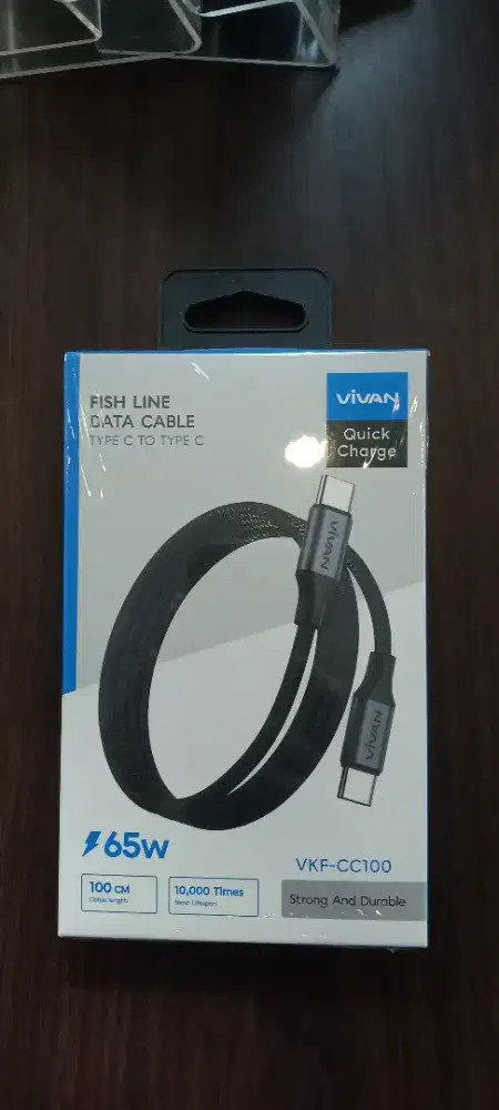 Vivan VKF-CC100 Kabel Data Type C to C 3A 60W Braided