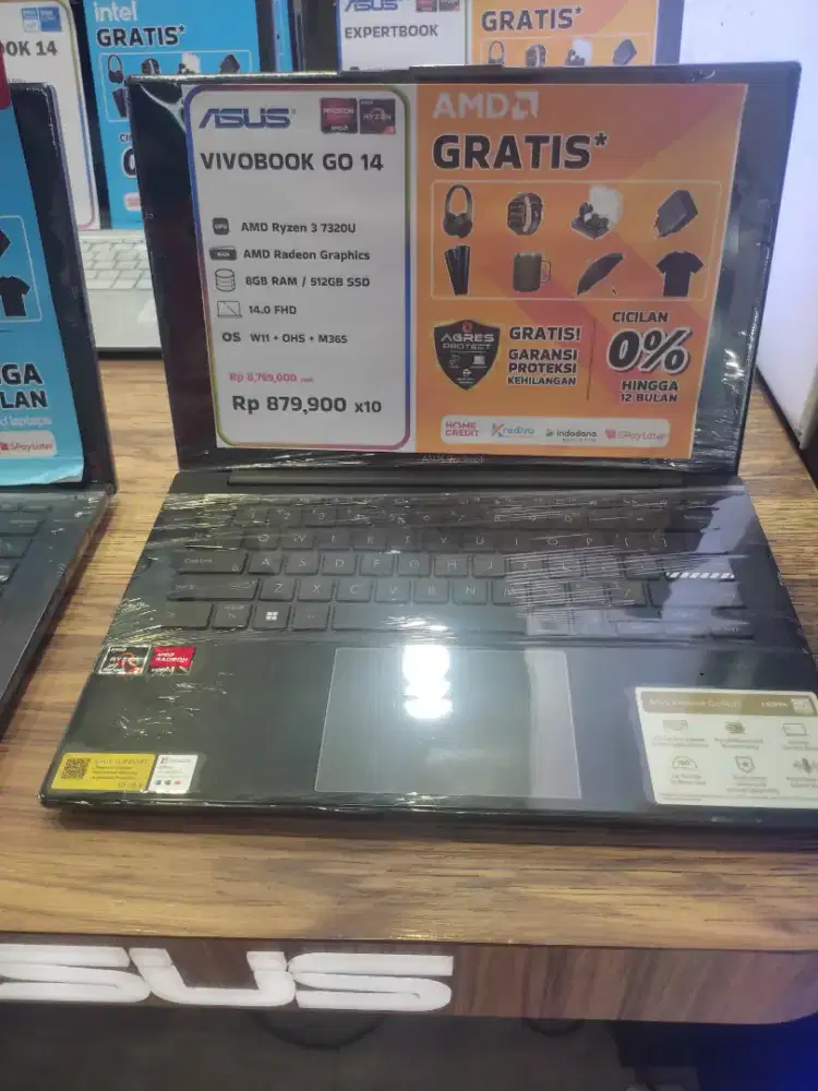 Asus vivobook go 14 ram 8gb/512gb SSD bisa cicilan tanpa DP