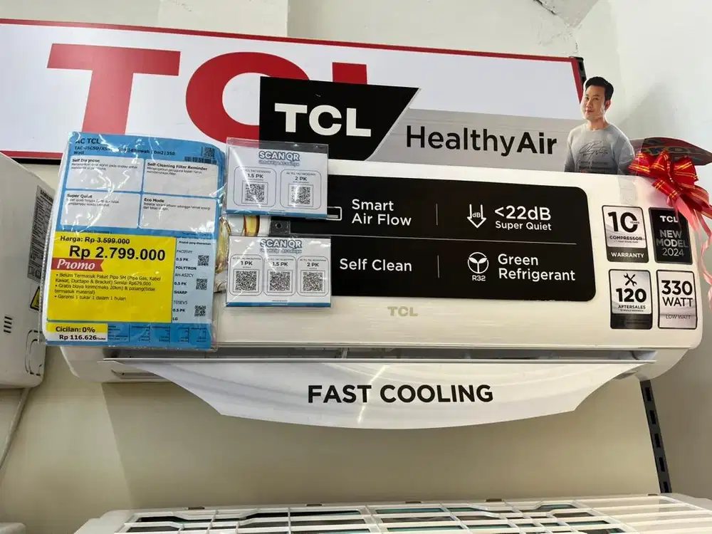 AC TCL 0.5pk CICILAN ERABLUE CEGER RAYA