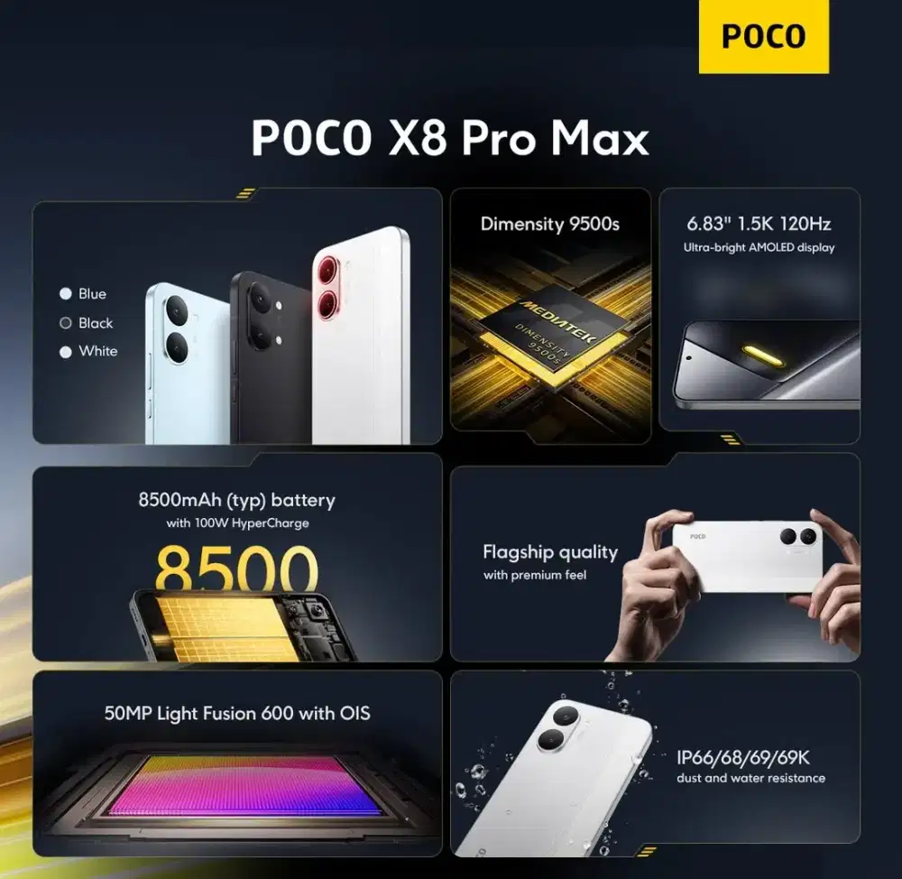 POCO X8 PRO MAX New Garansi resmi