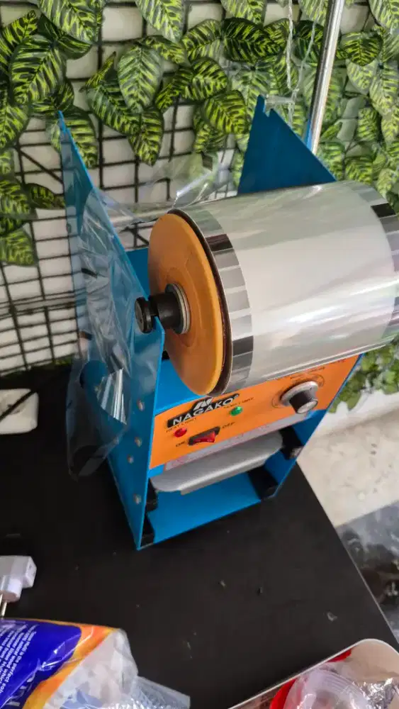 Alat sealer press cup plastik cafe usaha alat segel gelas