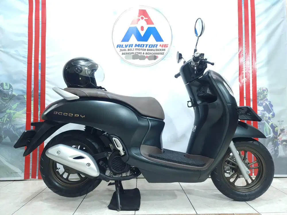 ( DP 500 RIBU ) SCOOPY PRESTIGE TH 2024 LOW KM KAYA BARU NO MINUS