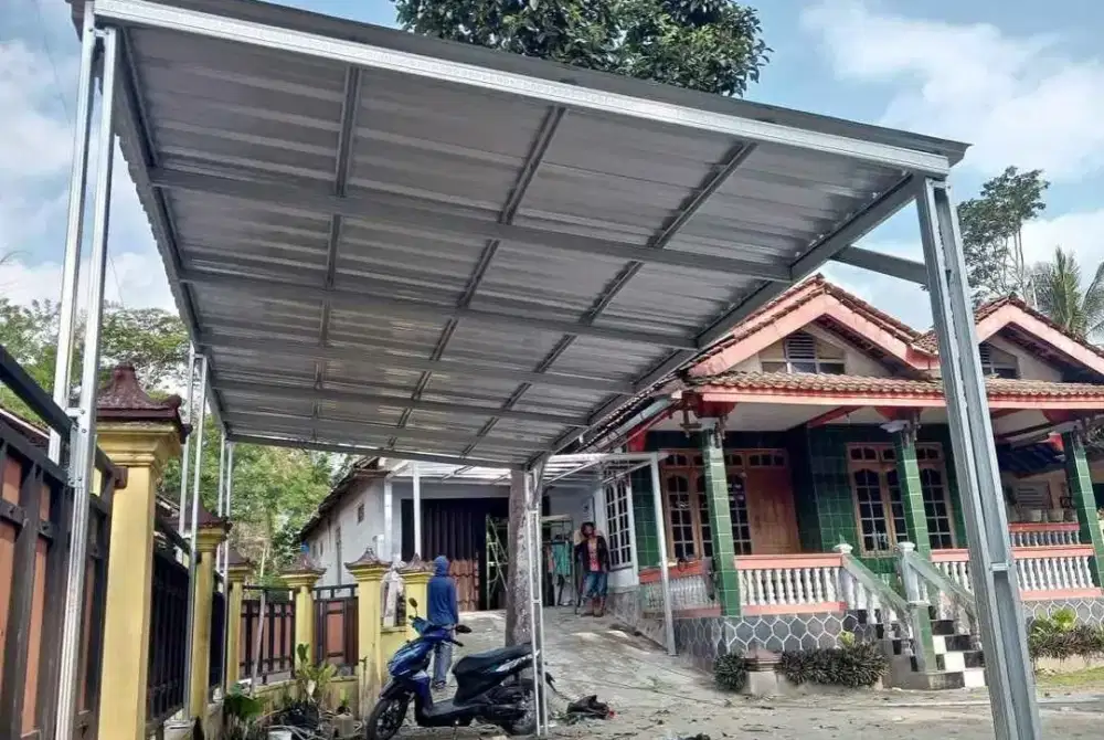 Kanopi terpasang