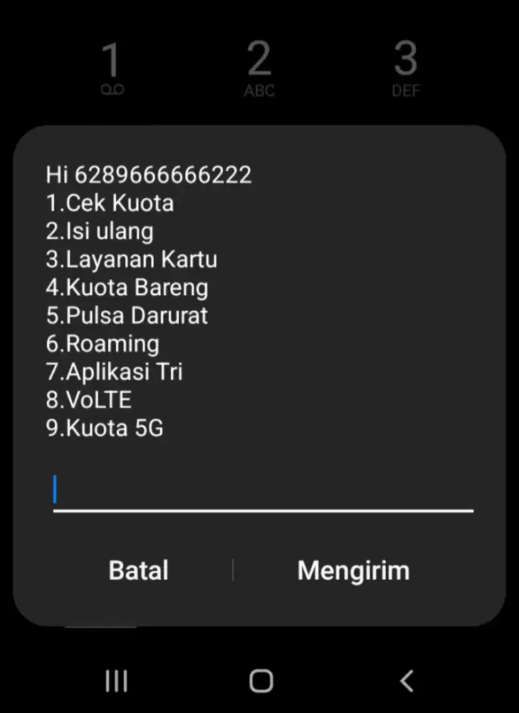 Nomor cantik kartu tri indosat
