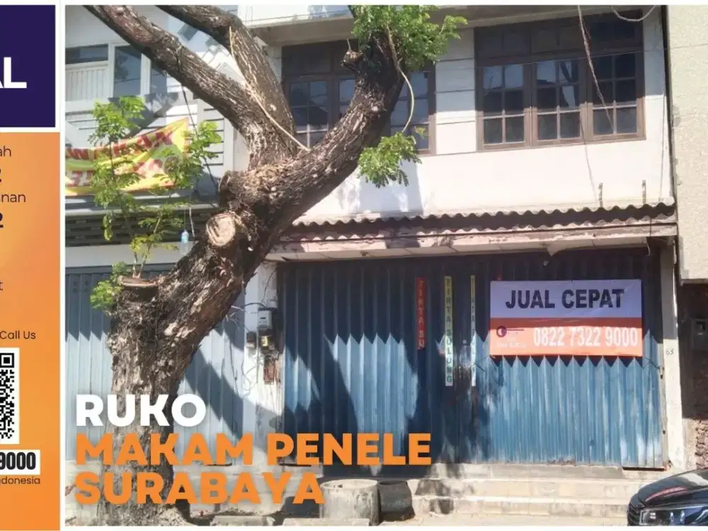 Dijual Ruko Strategis di Jalan Raya Makam Peneleh Surabaya | Akses Ganda & SHM – The EdGe