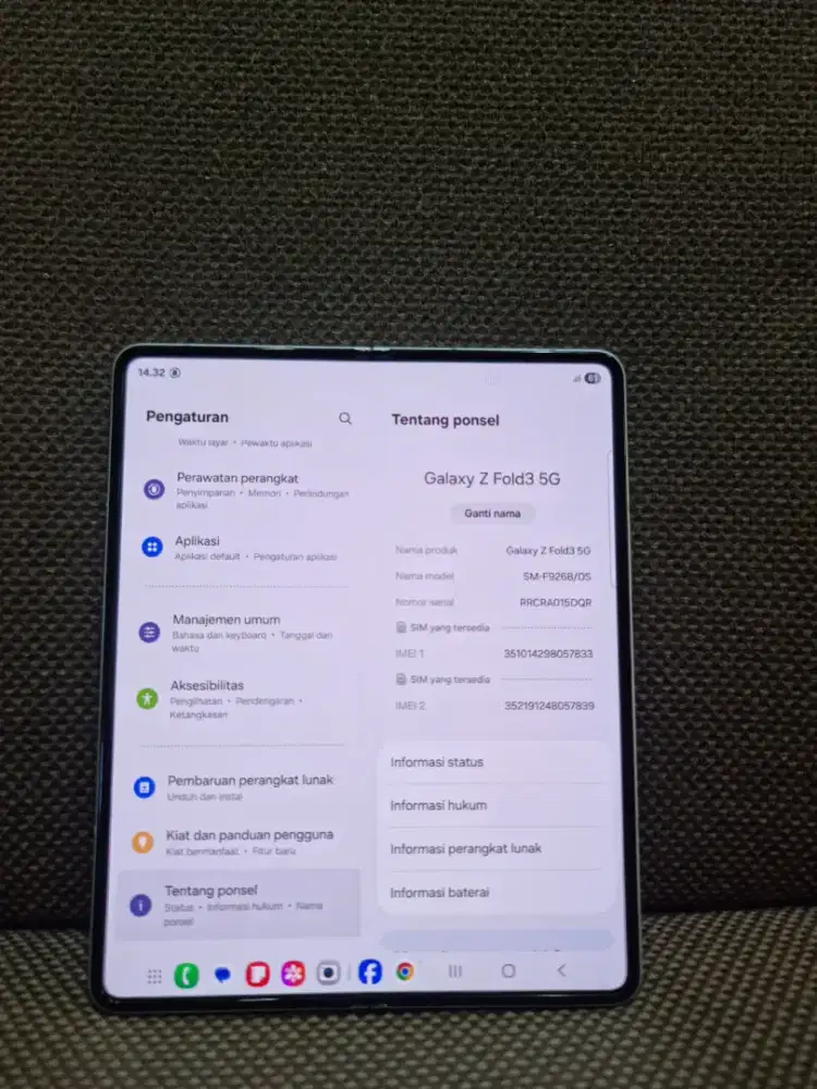 SAMSUNG GALAXY Z Fold3 5G 12/512
