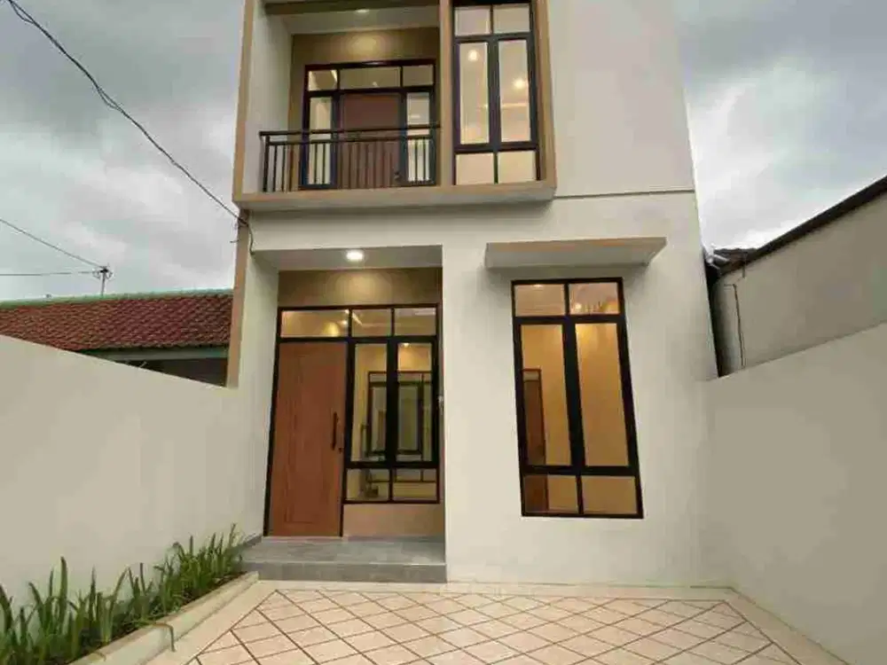 Rumah 2 Lantai di Sambiroto Bebas Banjir Modern Elegan