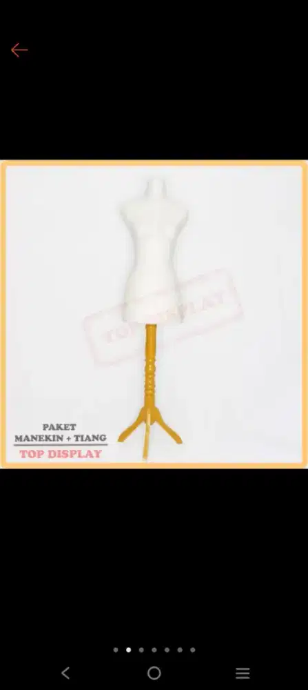 Patung manikin untuk display baju
