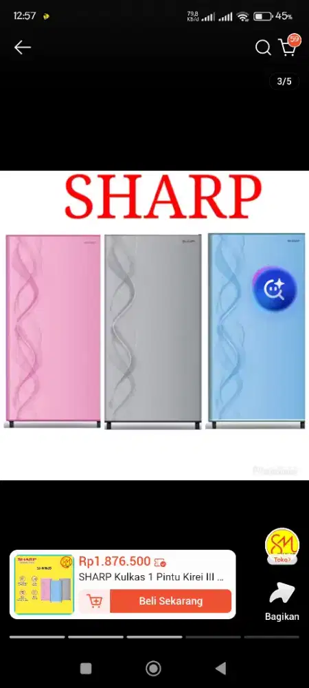 Kulkas Sharp  SJN 162