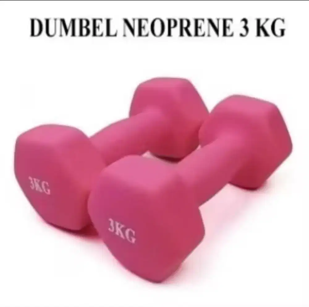 Potence Dumbel Neoprene 3KG isi 2pcs / Dumbel Gym Yoga Mat Ball 3KG