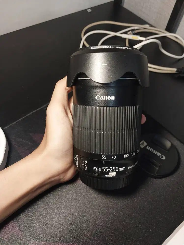 Lensa Canon 55-250mm IS STM Bekas