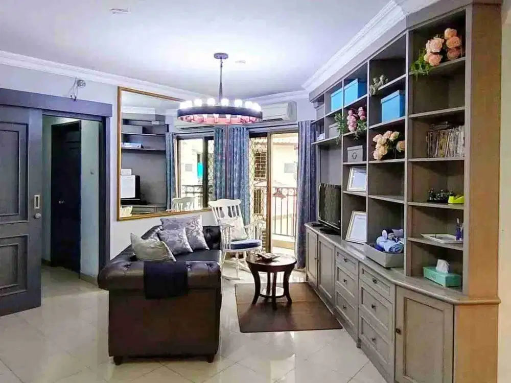 hot sale apart Taman kondominium kemayoran 3+1kamar luas 90m² furnished cakep hanya 1.3M nego