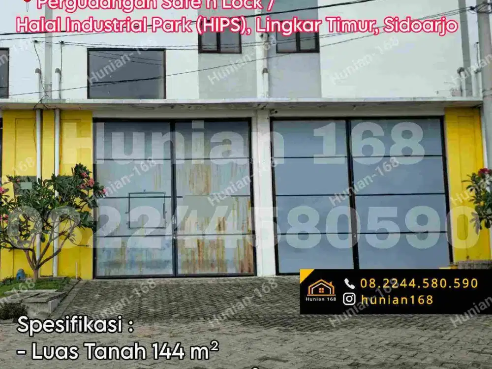Gudang Pergudangan Safe n Lock Kawasan Ekonomi Khusus HIPS Halal Industrial Park Lingkar Timur CIP Sirie Sinar Buduran Sidoarjo Pabrik Tanah