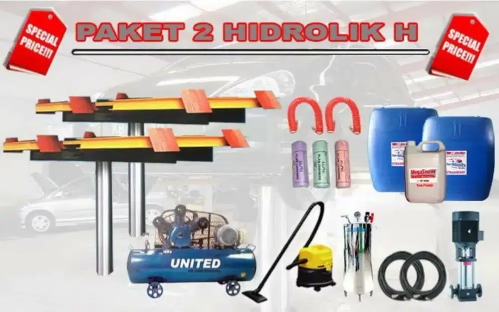 Paket Komplit Hidrolik Cuci Mobil Komplit