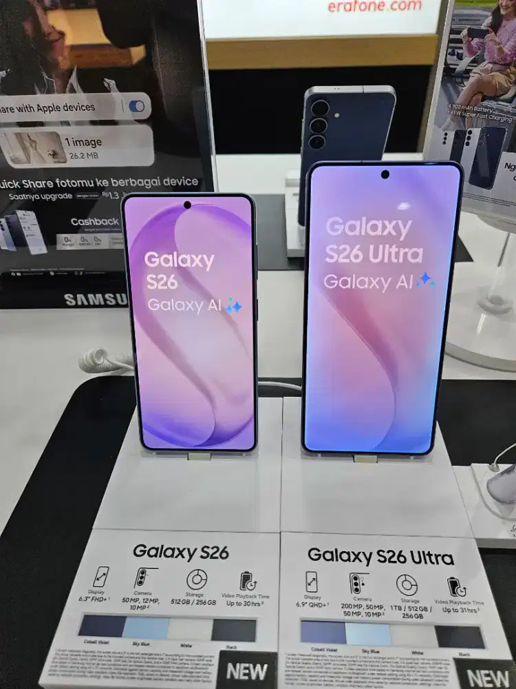 New Samsung Galaxy S26 Series Free Upgrade memori