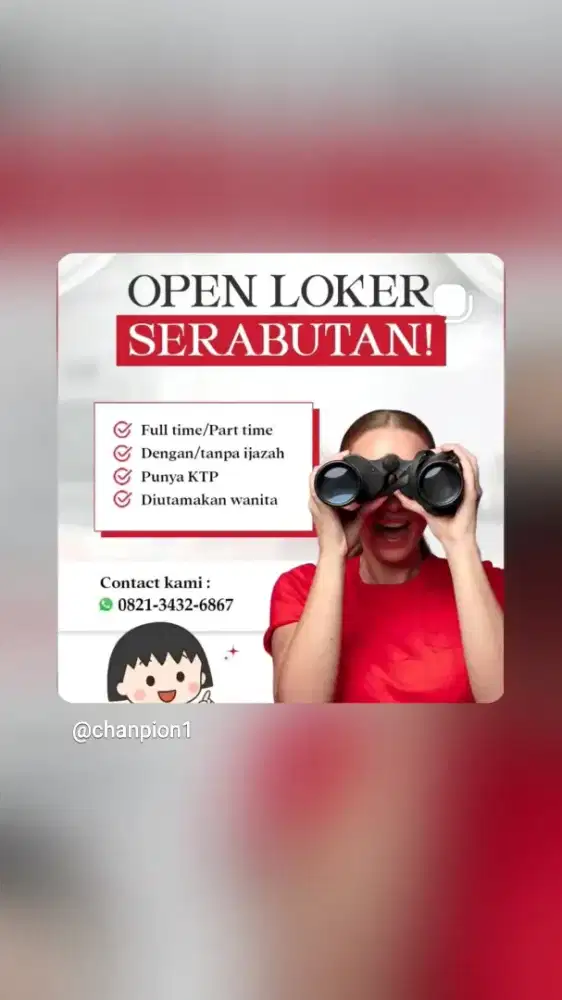 Low SPG hanya untuk yang butuh dan niat kerja. Tdk untuk coba coba