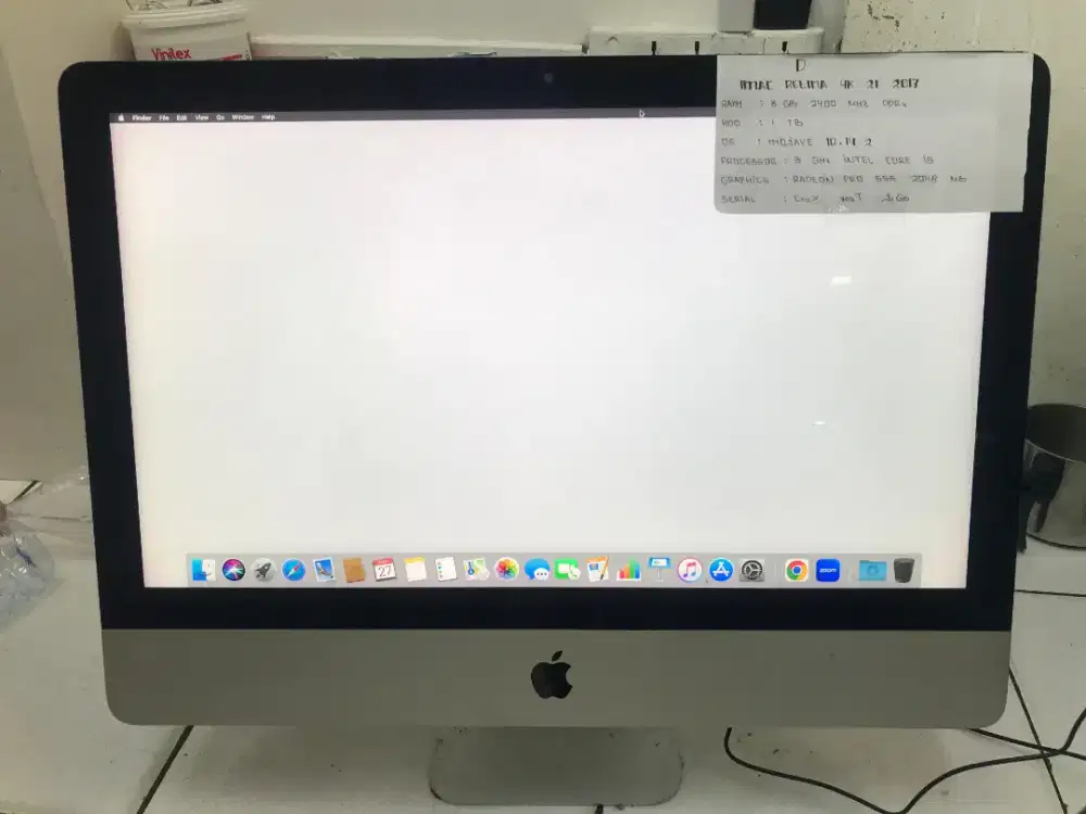Imac Retina 4K 21 inc 2017 Ram 8 Gb HDD 1 Tb