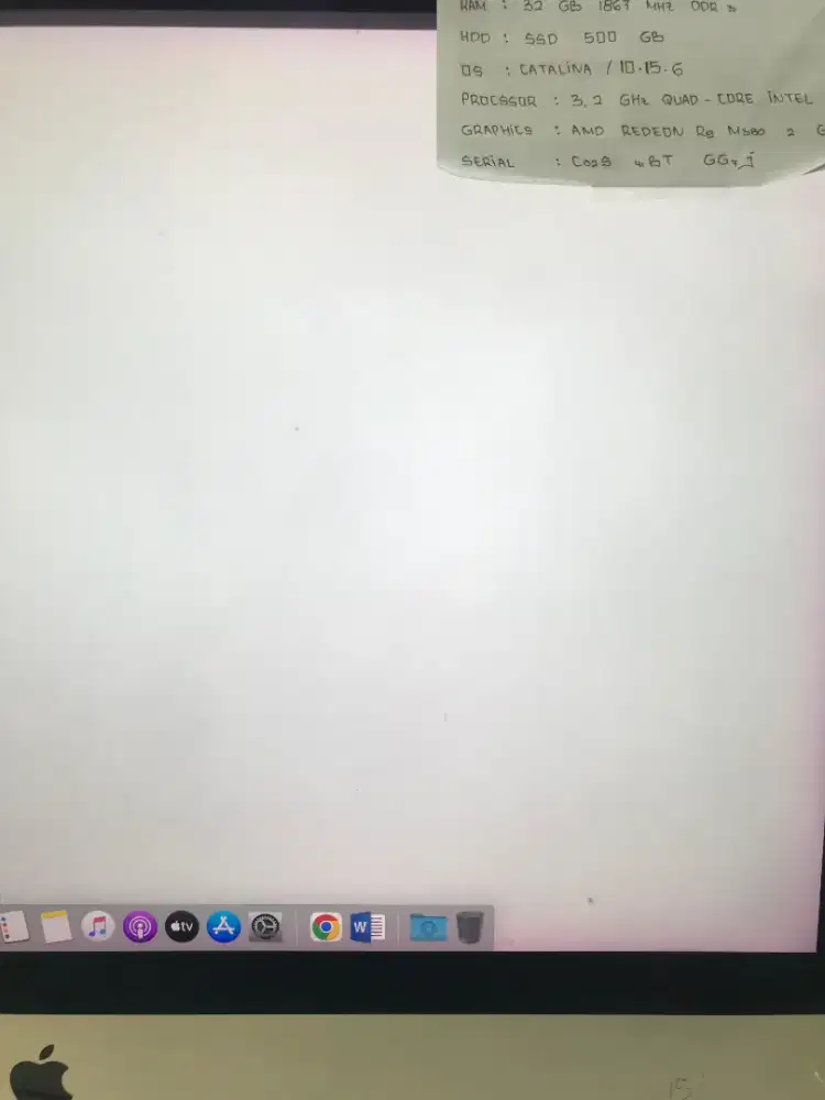 Imac Retina 5K 27 inc 2015 Ram 32 Gb HDD SSD 500 Gb