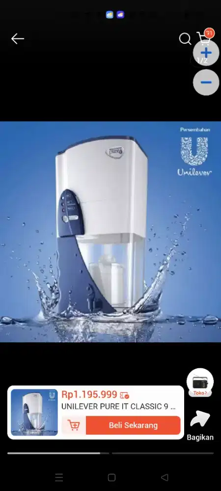 Saringan air Pure it 9liter