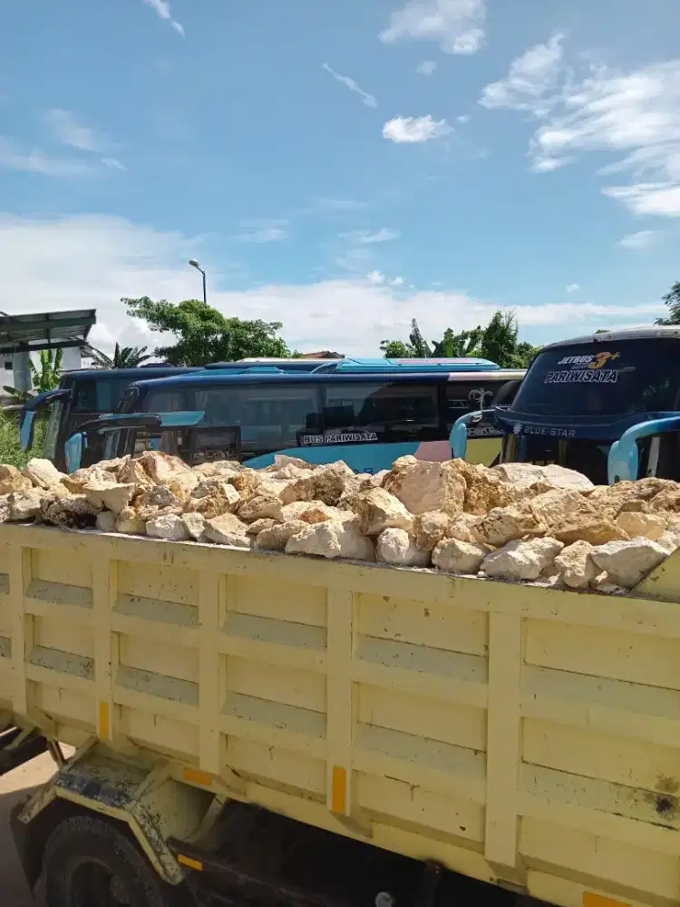Pasir pasang batu belah sirdam limestone makadam batu split