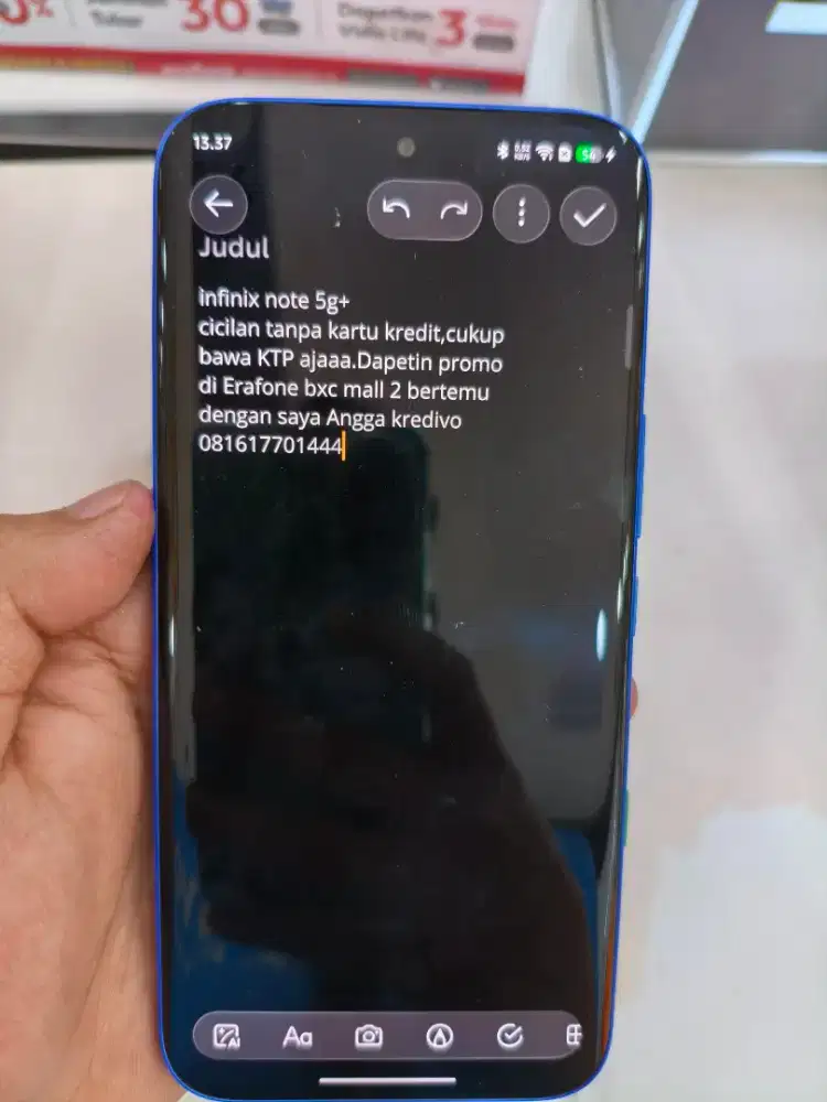 Infinix Note Edge 5g+ cicilan tanpa kartu kredit