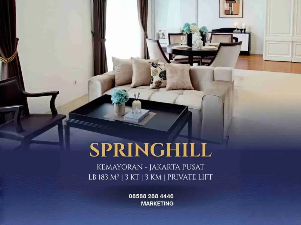 SPRINGHIL ROYAL SUITE APARTEMEN KEMAYORAN UNIT BARU BISA KPR DEKAT TOLL & GOLF