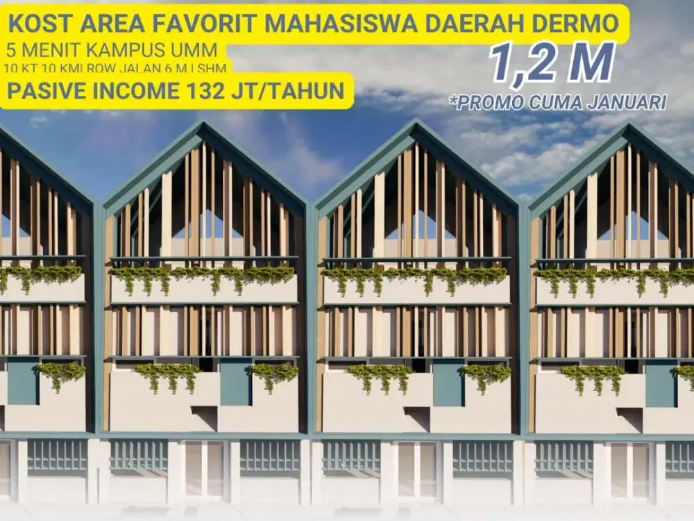 Kost Dau Malang 5 Menit ke UMM, Lingkungan Tenang & Asri