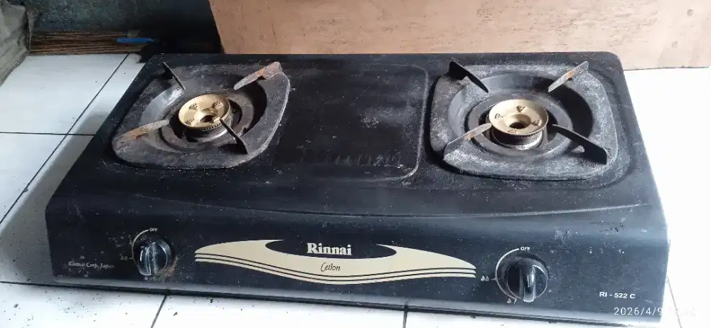 Kompor gas RINNAI 2 tungku RI 522C