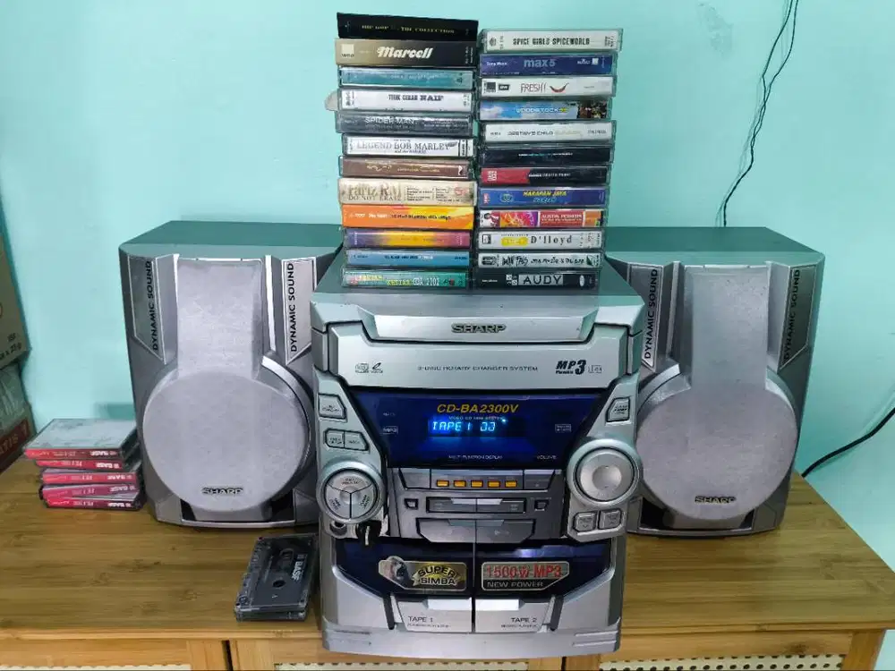 Tape Compo Sharp Super Simba Kaset Player