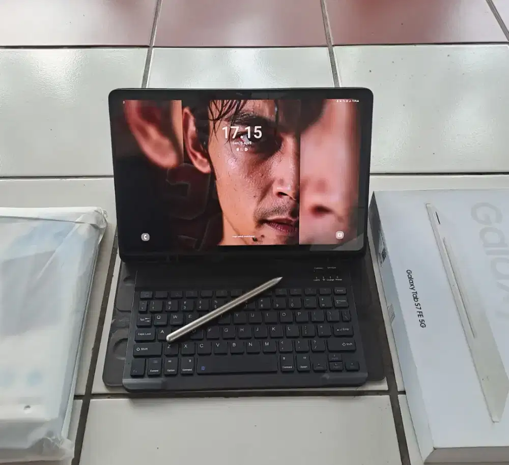 Samsung TAB S7 FE 5G 6/128GB Fullset Mulus No Minus LIKE NEW+KEYBOARD