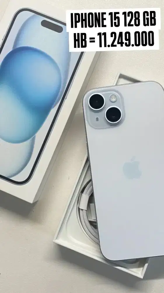 IPHONE 15 128 GB RESMI GARANSI IBOX!
