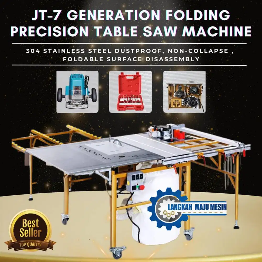 Multi propose woodworking Table Saw Portable / Wood tablesaw JT-7 - DU