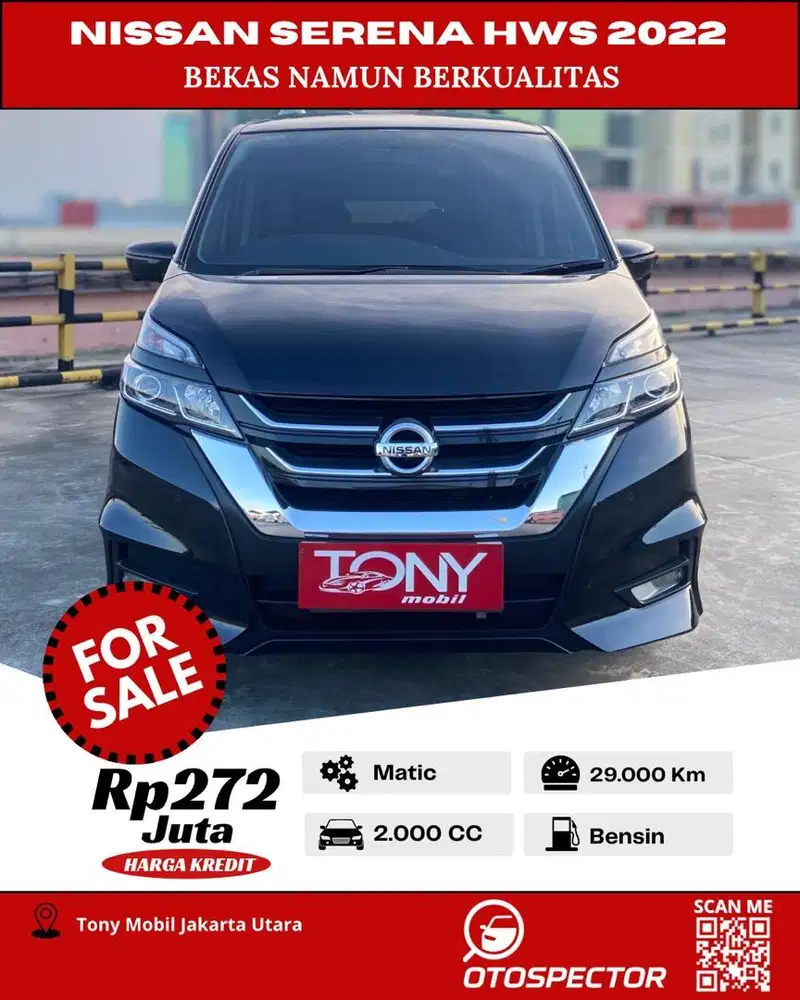 #Tony Mobil# Nissan Serena HWS 2022 Hitam