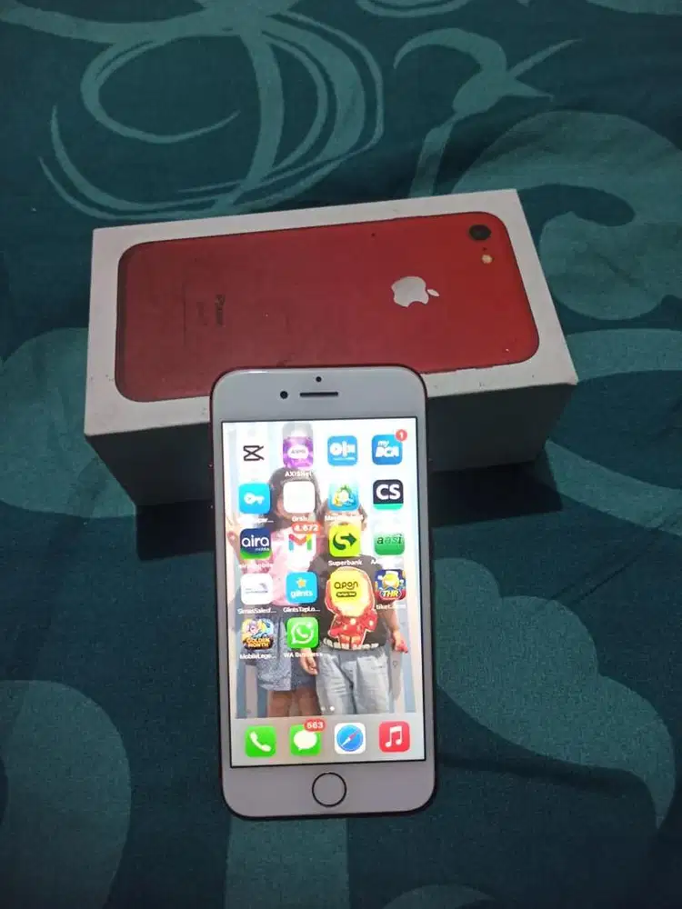 Iphone 7 warna merah internal 128gb