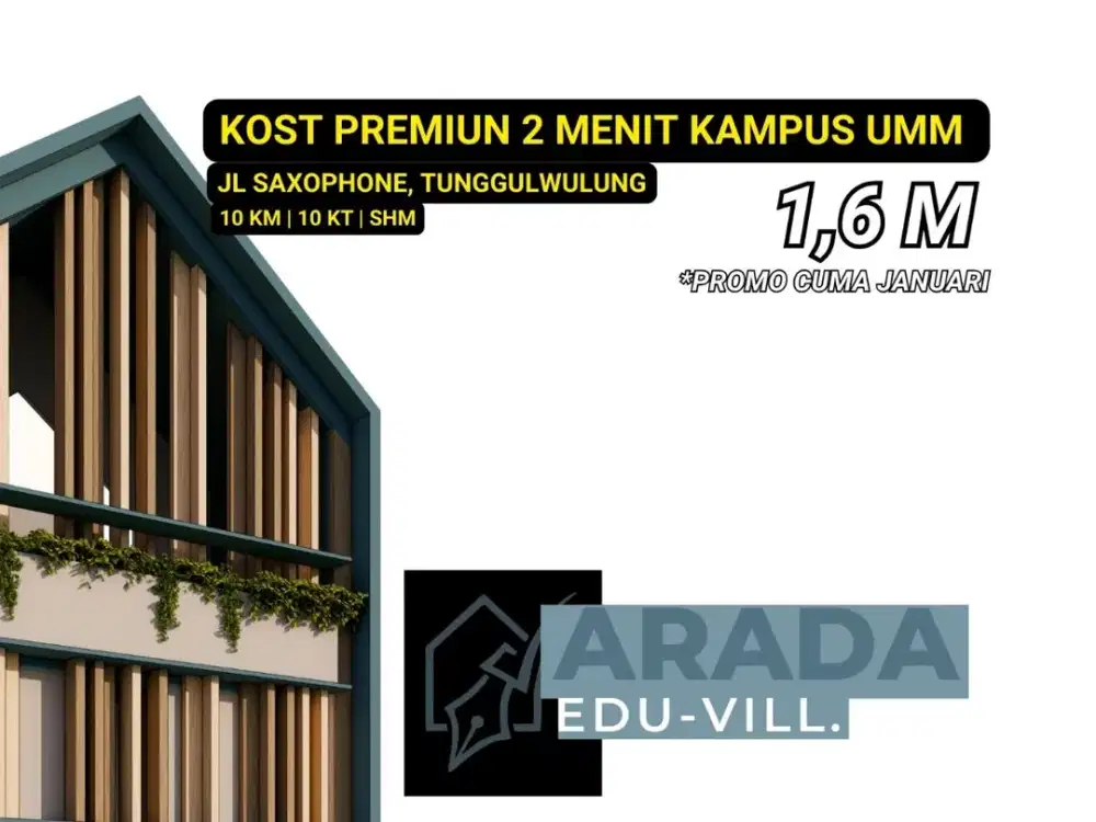 500 meter dari kampus UMM Malang pasuve income stabil