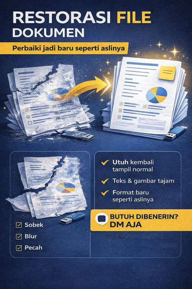 JASA PERBAIKAN/RESTORASI DOKUMEN