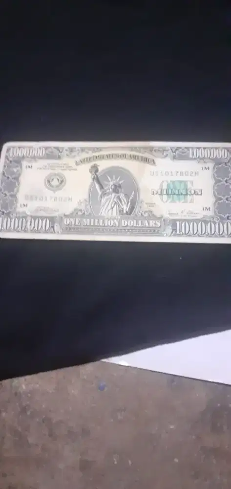 IAM USA 1 Million Dollars Series 1988 Novelty Bill