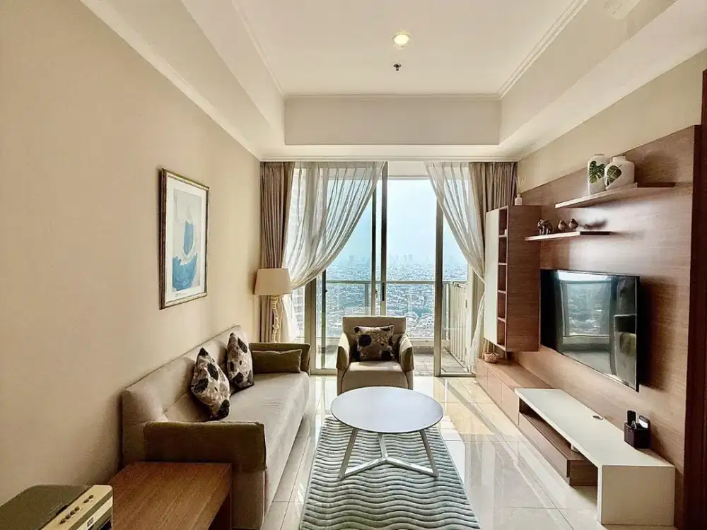 Disewakan Condo Taman Anggrek Residence 2+1 BR 99 sqm Full Furnished di Tanjung Duren Jakarta Barat