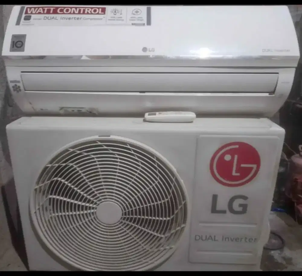 Jual ac lg inventer 1/2pk R32lowat 360wat kondisi 95% ori semua