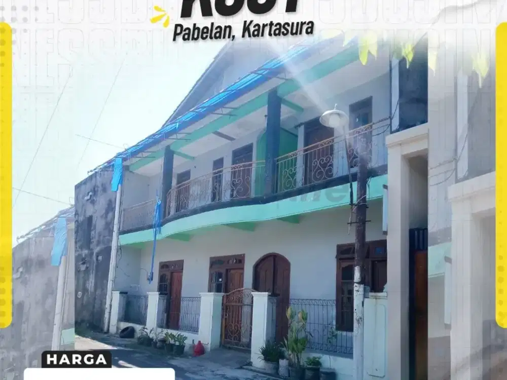 Dijual Kost 20Kamar Aktif Full Huni Dekat Kampus Ums Solo, Pabelan Kartasura Skh