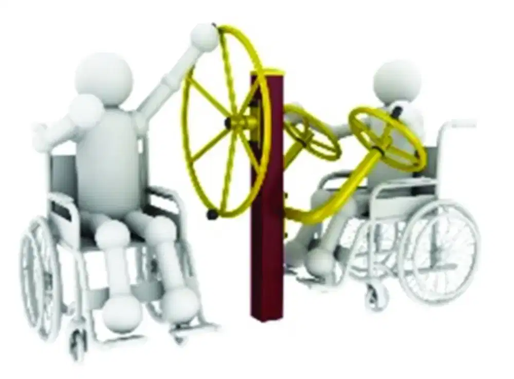 Arm Wheel & Taiji Wheel-Alat Fitness Outdoor Disable-Outdoor Fitness