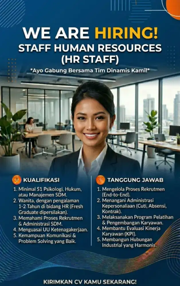 Lowongan staff hr