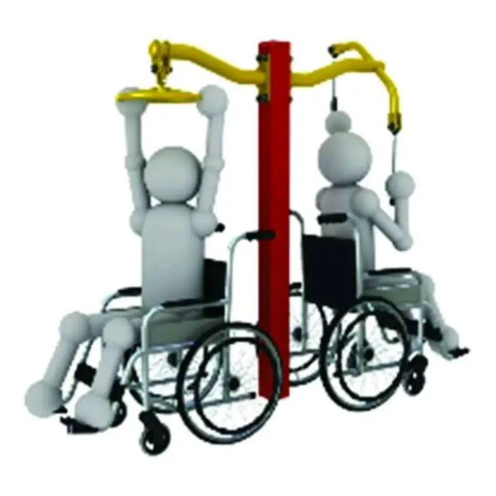 Overhung Rotating Wheel-Alat Fitness Outdoor Disable-Outdoor Fitness