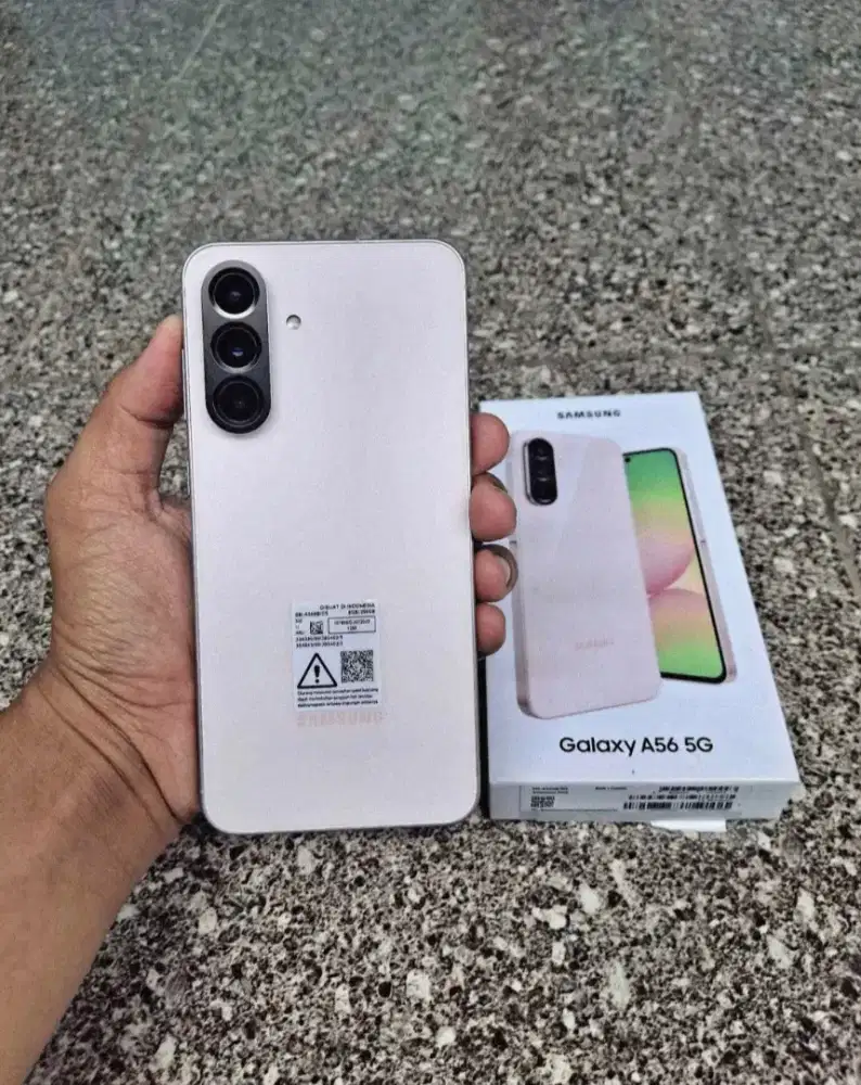 Samsung a56 pink 12/256gb fulset garansi