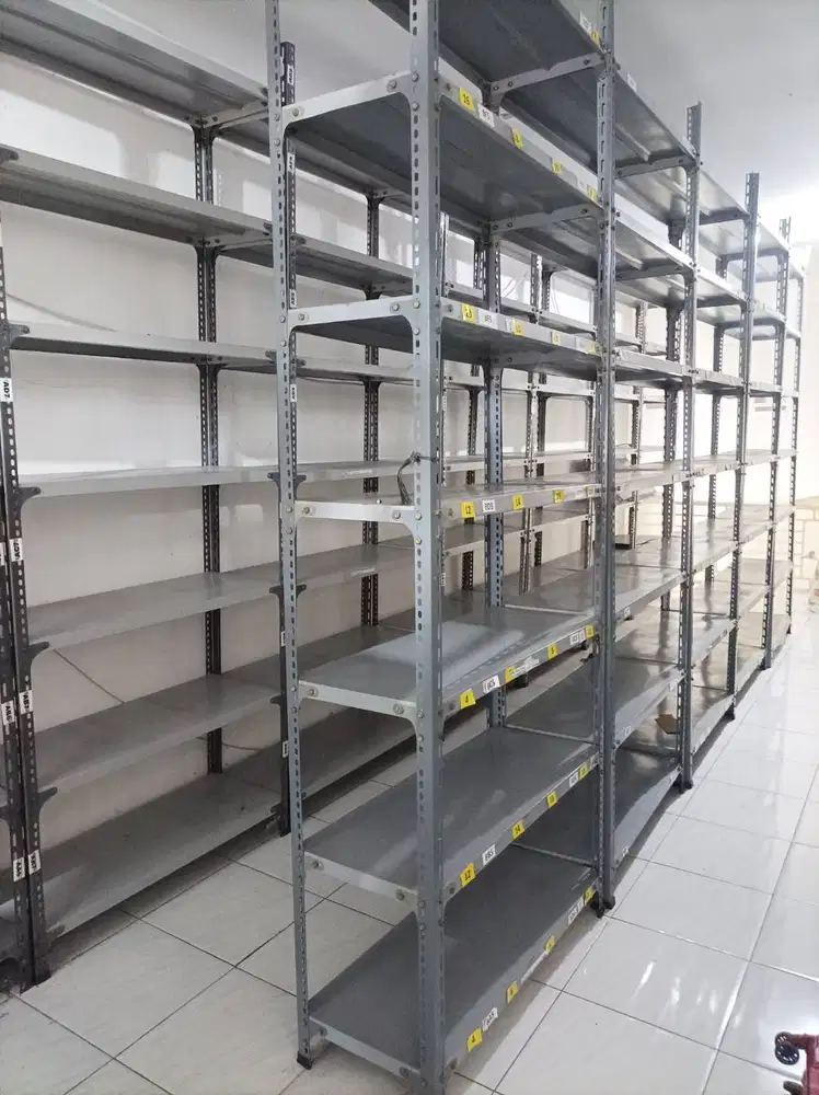 Jual Rugi Rak Besi Siku Lubang Ukuran 100 x 40 x 270 Cm