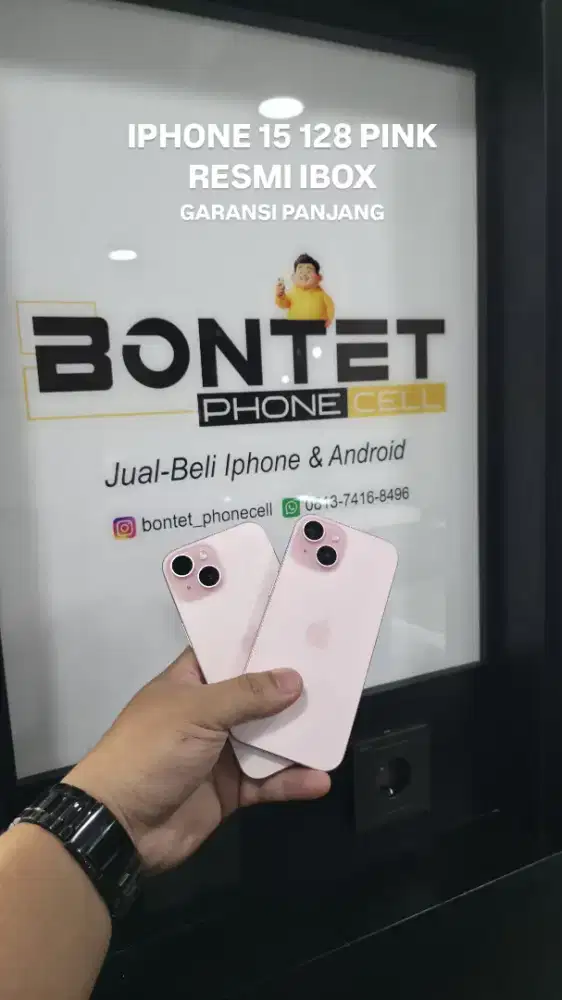 IPHONE 15 128 PINK LIKE NEW RESMI IBOX